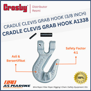 Cradle Clevis Grab Hook CROSBY USA A1338 3/8 Inch