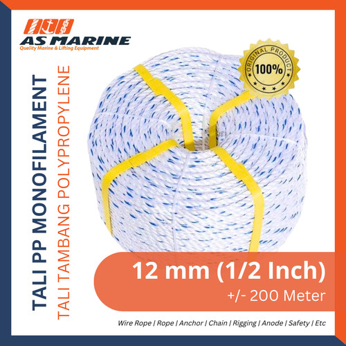 Tali Tambang PP Mono / Tali Plastik PP Monofilament 12 mm