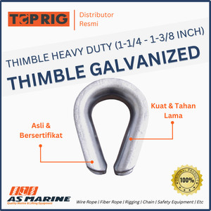 Thimble Wire Rope / Kausen Sling 1-1/4 - 1-3/8" HD Galvanized TOPRIG