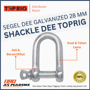 Shackle Galvanized / Segel Dee Galvanis 28 mm TOPRIG