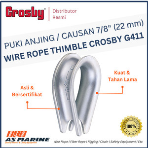 Wire Rope Thimble / Puki Anjing / Causan G411 7/8" 22 mm CROSBY