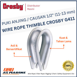 Wire Rope Thimble / Puki Anjing / Causan G411 1/2" 11-13 mm CROSBY