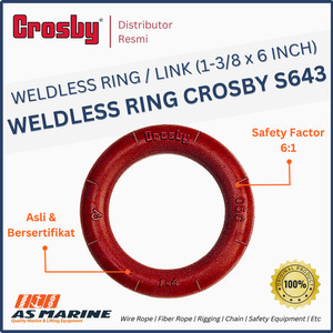 Weldless Ring / Link CROSBY USA S643 1-3/8 x 6 Inch