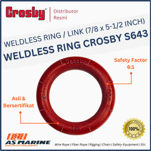 Weldless Ring / Link CROSBY USA S643 7/8 x 5-1/2 Inch