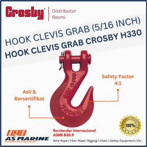 Crosby Hook Clevis Grab Carbon H330 5/16 Inch