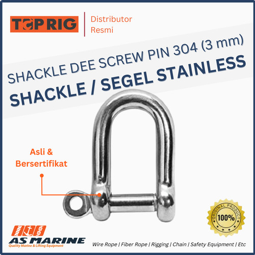 Shackle Stainless Steel 304 Dee 3 mm