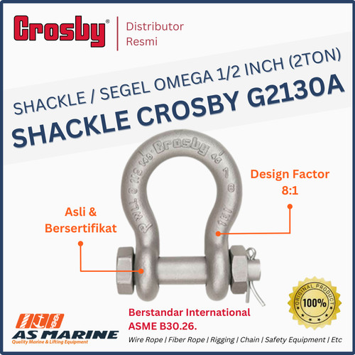 Shackle Omega / Segel Omega CROSBY G2130A Alloy Bolt & Nut