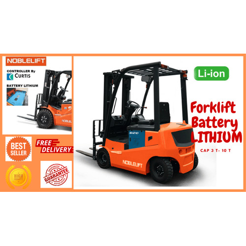 Jual Forklift Battery Lithium Bagus cap 2 Ton  3 m merk Noblelift