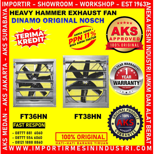 Kipas Blower Fan Kandang Ayam 38 inch Dinamo Nosch AKS - FT38HN