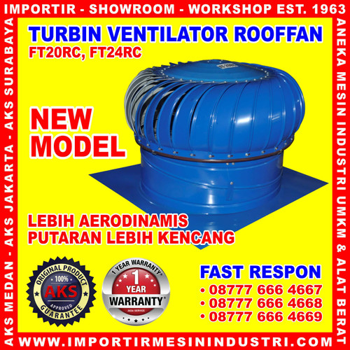 Ventilator Turbine Atap Rumah / Industri AKS- FT24RC