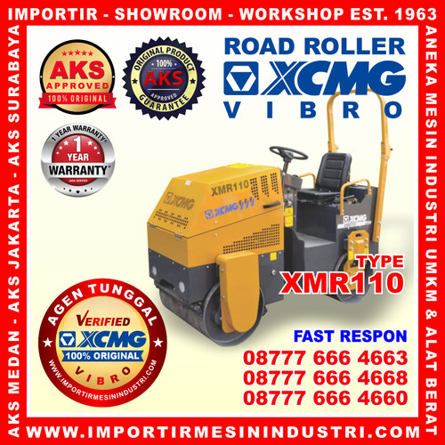 Alat Pemadat Aspal Hydraulic vibration road roller AKS - XCMG-XMR110