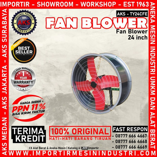 Kipas Tabung Drum Fan Blower Tabung Cylinder Fan TY24CFE