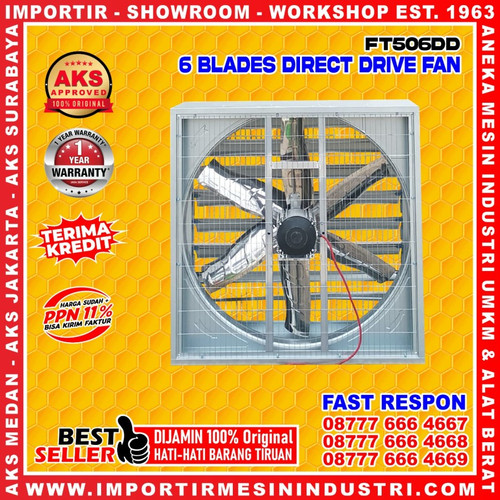 Direct Drive Fan Kipas Kandang Ayam 50 Inch 6 Blade AKS - FT506DD