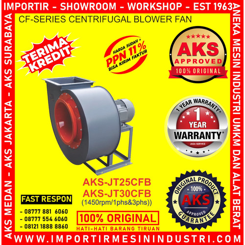 Kipas Keong 30 Inch Centrifugal blower 220V 1450Rpm JT30CFB