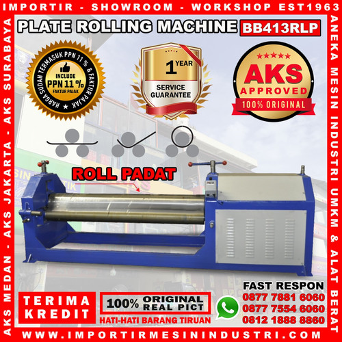 BB413RLP - Mesin Roll Padat Plat Besi 2 Hp / 1.5 Kw - Rolling Machine