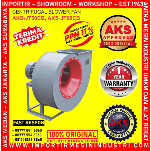 Kipas Keong 50 Inch Centrifugal blower 380V 1450Rpm JT50CB