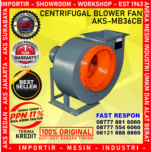 CENTRIFUGAL BLOWER FAN AKS- MB36CB