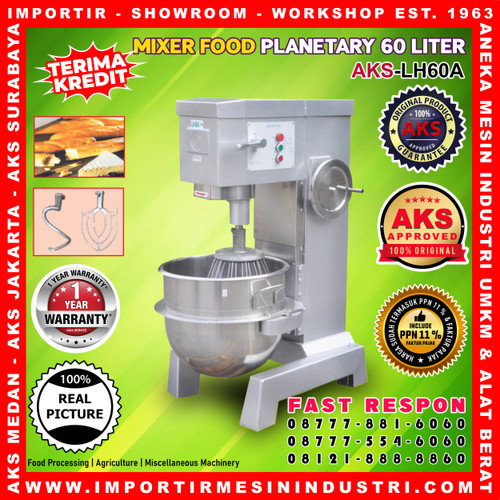 Mixer Adonan Roti 60L Planetary Mixer 60 Liter LH60A AKS ORIGINAL 3PHS