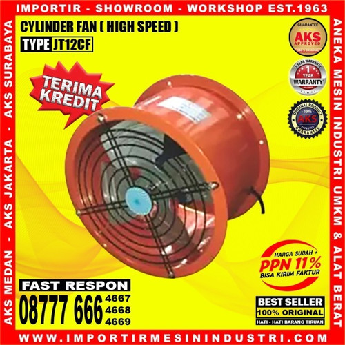 Blower Kipas Ruangan Tabung 12" (300 mm) 370 Watt- JT12CF-MB12CF