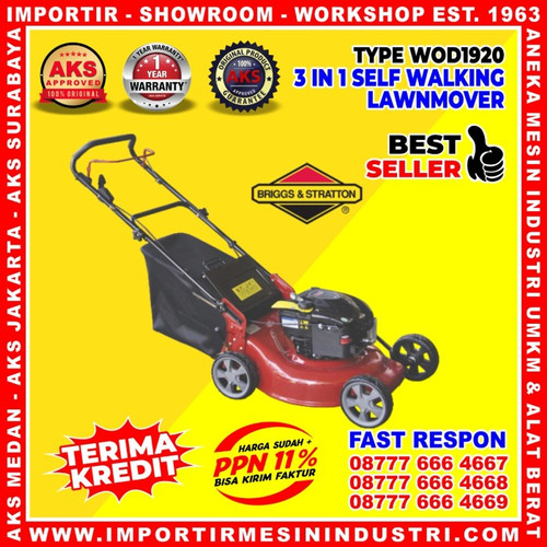 Lawn Mower Engine Briggs & Stratton USA 510 mm | Potong Rumput Dorong