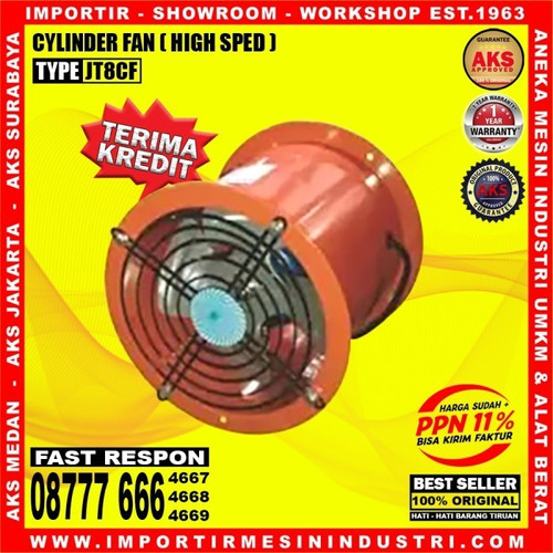 NEW Drum Fan JT8CF 8 Inch | 90 Watt | Blower Tabung Gedung Eksos Drum