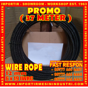 PROMO Beli 37 Meter Wire Rope Ukuran 12 mm (6 x 19 IWRC)