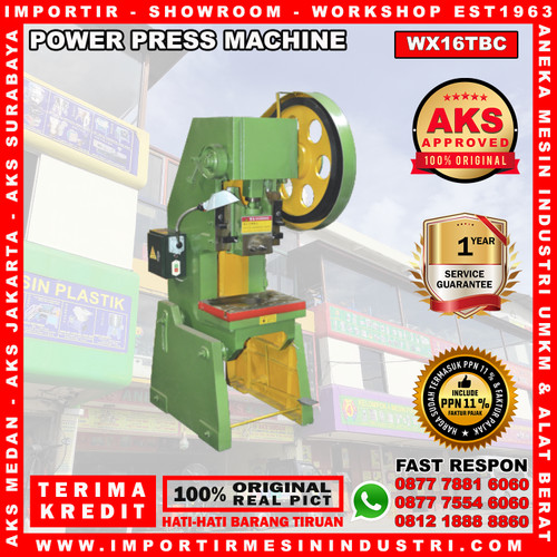 Alat Untuk Embos Hot Stamp 16 Ton Press Logam Kulit AKS - WX16TBC