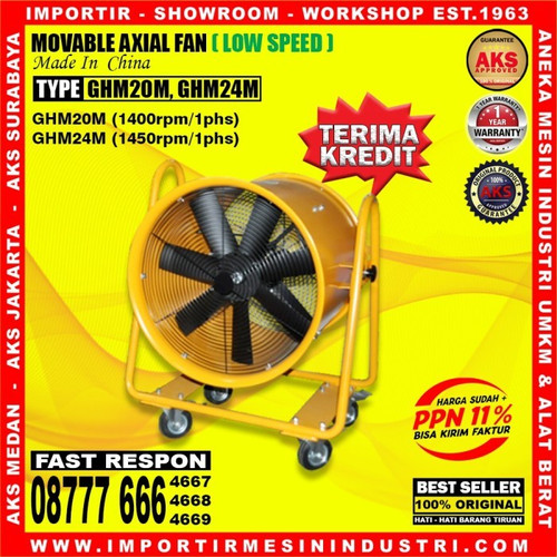 Portable Ventilator Kipas Blower Axial Fan Industrial 20" / 1400 Rpm