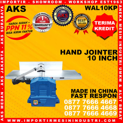 Mesin jointer Papan / WOOD JOINTER 10 INCH AKS - WAL10KP 1500 WATT