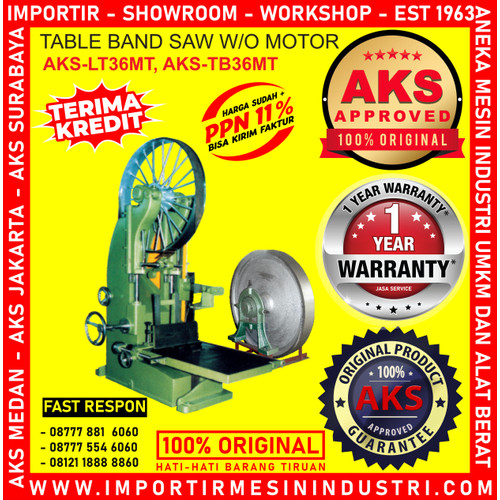 belah balok Kayu / Saw mil Benso Blade Pita Selendang Bandsaw LT36MT