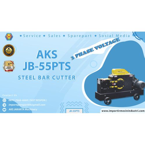 Mesin Pemotong Besi Steel Bar Cutting Machine 55mm AKS - JB55PTS