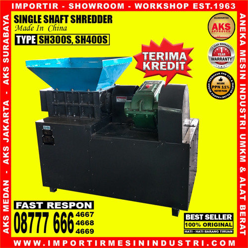 single shaft shredder mesin penghancur kayu 11 kw original AKS- SH300S