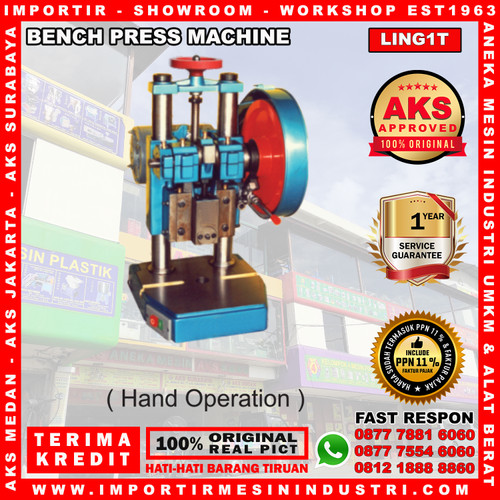 Mesin Press 1 TON Bench Leather Stamp Machine 370 Watt AKS - LING1T