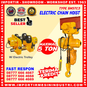 Katrol Listrik Kerekan Takel Electric Chain Hoist 5 Ton 3 m 3 kw