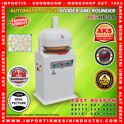 Mesin Pembagi Adonan Otomatis Dough Divider Rounder Automatic HB30A