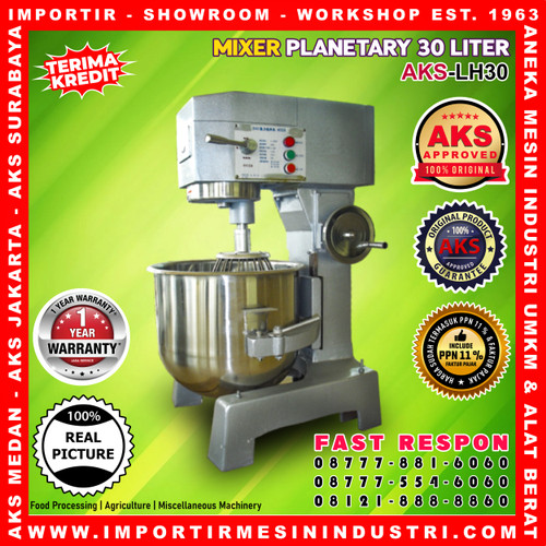 AKS LH30 / Planetary Dough Mixer 30 Liter Pengaduk Adonan Roti Kue