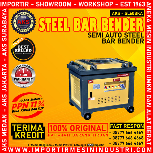 Steel Bender Bar SL60BKA / Mesin penekuk Besi Pembengkok 5.5 Kw