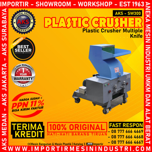 Plastic Crusher 7.5 Hp / Mesin Penggiling Penghancur Plastik - SW300