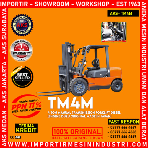 ORI Jepang Mesin Isuzu Forklift Manual Transmission 4 Ton - TM4M