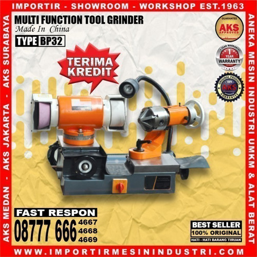 Mesin Gurinda Besi Logam 1.5 Kw Multi Function Tool Grinder AKS-BP32