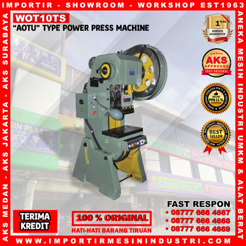 Mesin Pon 10 Ton 1,1 Kw "Aotu" Stamping Machine AKS - WOT10TS