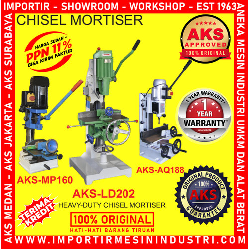 Mesin Bor Bobok Mortising Chisel Tatah Kayu 16 mm AKS - 160