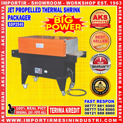 Mesin Shrink Tunnel / Penyusut Plastik 6200 Watt | AKS - SDP2545