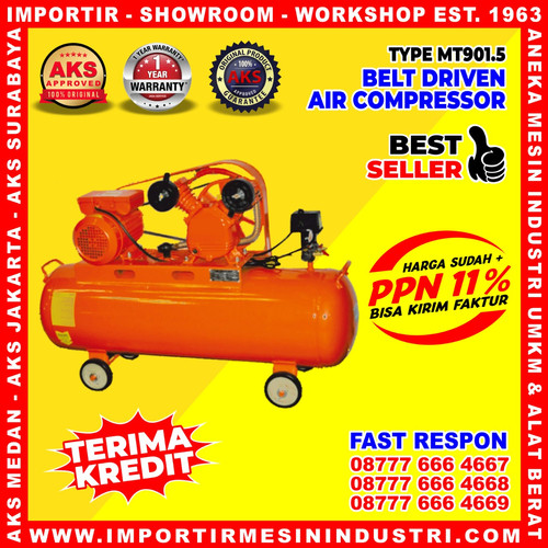 Air Compressor Dinamo Kompresor Angin Udara 87 L 1.5 Hp - MT901.5