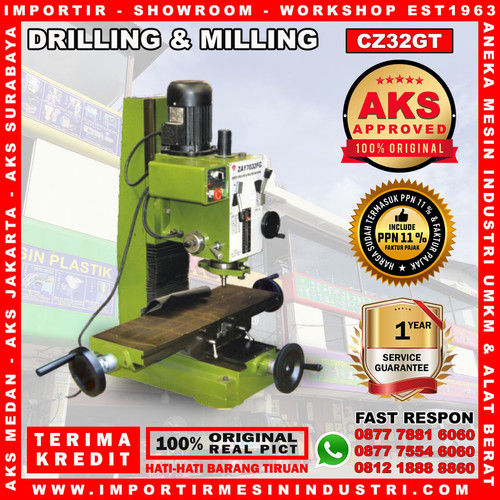 Drilling dan Milling Mesin Power 1.5 Kw 32 MM AKS - CZ32GT