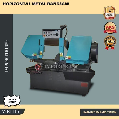 Mesin Potong Besi Horizontal Bandsaw 2,2Kw 400mm WR - 1116 Original