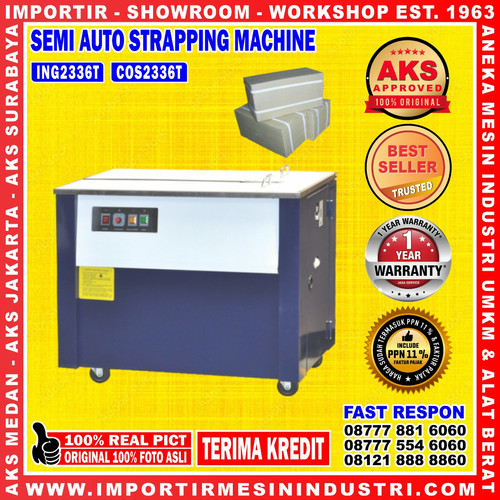 Mesin Ikat Dus Meja Tinggi Listrik 750 W | AKS - ING2336T INVC