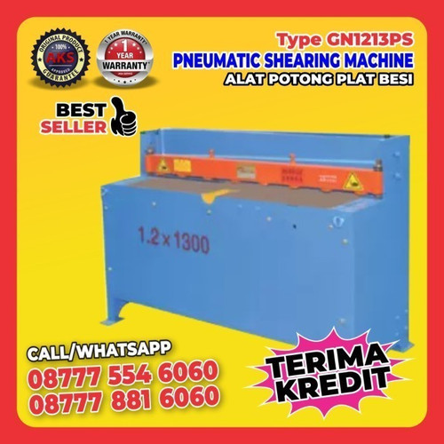 Mesin Pemotong Plat Besi / Shearing Pneumatic Machine | AKS - GN1213PS