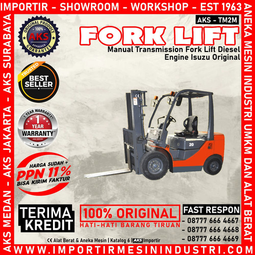 Mesin Forklift 2 TON Original Manual Transmission Diesel Engine - TM2M