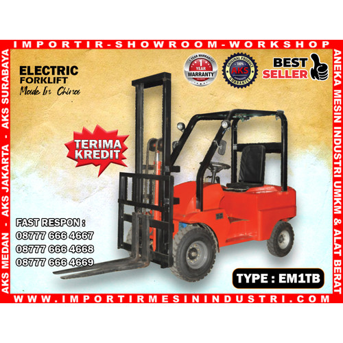 Angkut Barang - Forklift Electric - Kapasitas 800 Kg 1,6 m - EM1TB